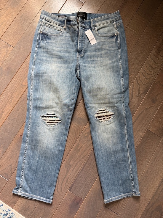White House Black Market Denim - White House Black Market straight high-rise jeans 8 SHORT